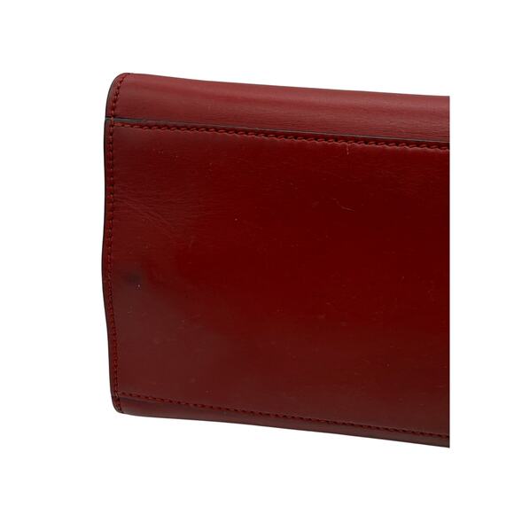 Gucci  Nappa Bamboo Web Medium Nymphaea Top Handle Bag Hibiscus Red*w/COA - Picture 15 of 16